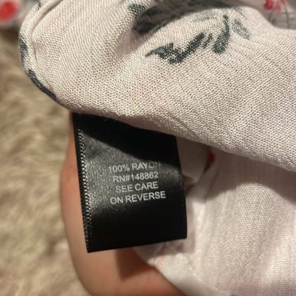 Rayon Crepe Bell Sleeve Cold Shoulder Top - Picture 13 of 13